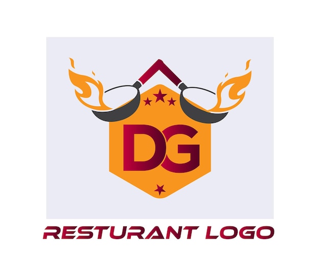 DG RESTAURANT LOGO DG FOOD logoDG abstractDG a logo for a restaurant called the restaurant logo
