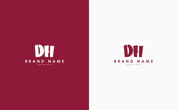 DH Letters vector logo design