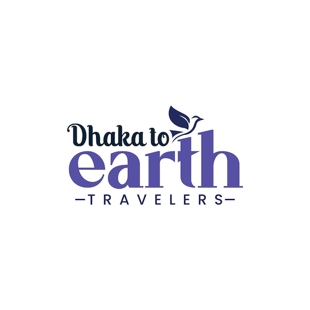 Vector dhaka to earth logo