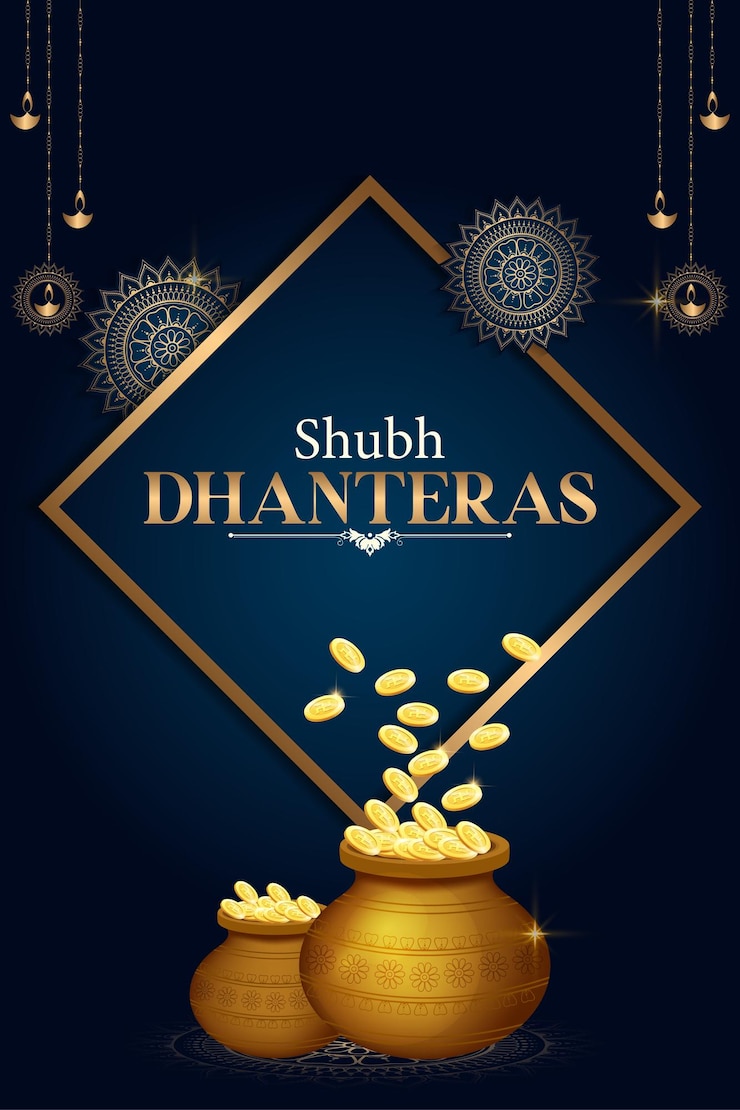 वेक्टर dhanteras also known as dhanatrayodashi is the hindu festival
