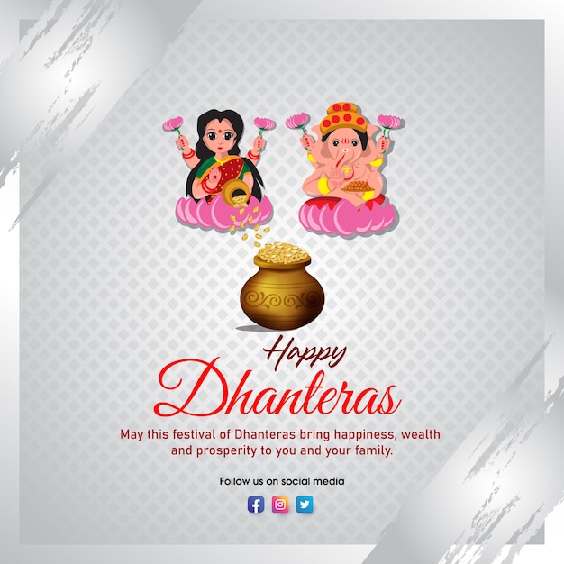 Dhanteras festivalbanner