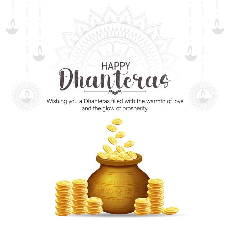 वेक्टर dhanteras hindu festival
