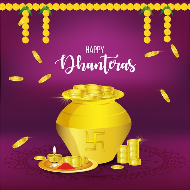 Dhanteras Munt LaxMi Vector Festival