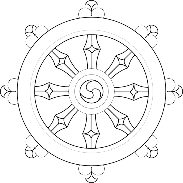 Vector dharma_wheel