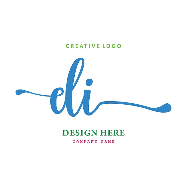 DI lettering logo is simple easy to understand and authoritative