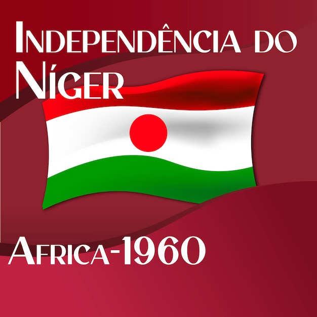 Vector dia da independencia do niger