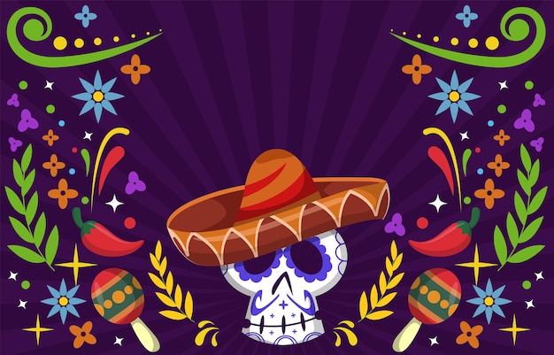 Sfondo di dia de los muertos