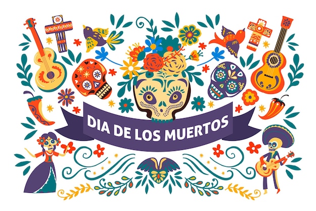 Dia de los muertos day of the dead mexican holiday