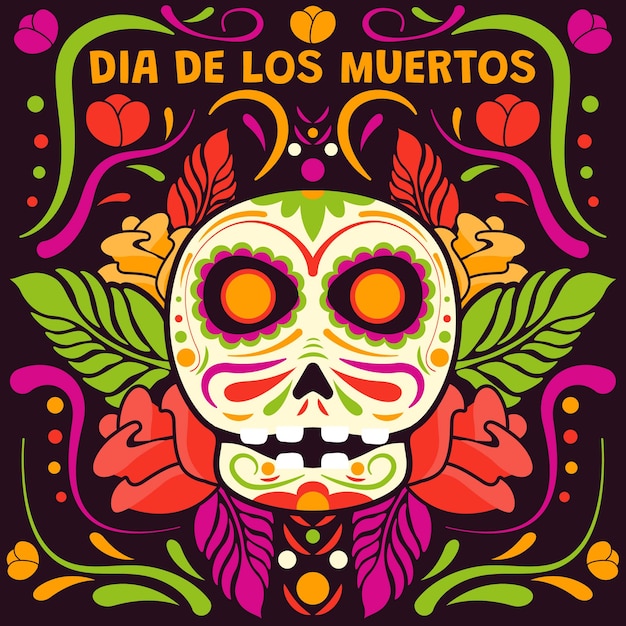 Vector dia de los muertos feest illustratie