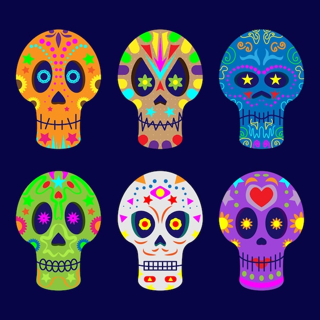 DIA DE MUERTOS SKULL PACKEAGE 3