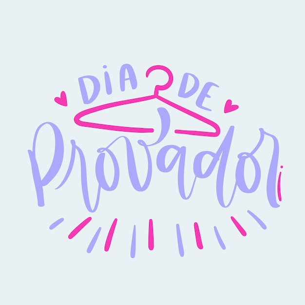 Vector dia de provador proefdag in het braziliaans portugees moderne hand lettering vector