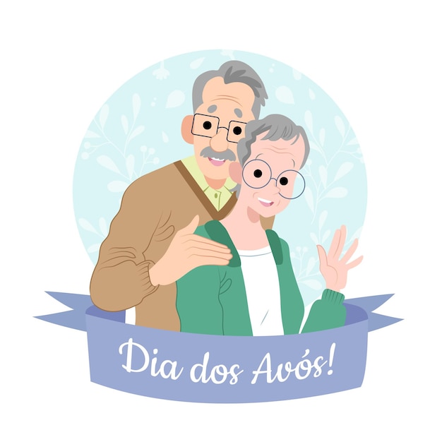 Dia dos avos viering illustratie