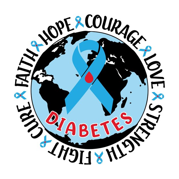 Diabetes Awareness Day T-shirt Design