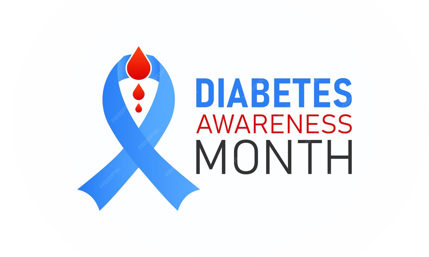 Premium Vector Diabetes awareness month vector template for banner