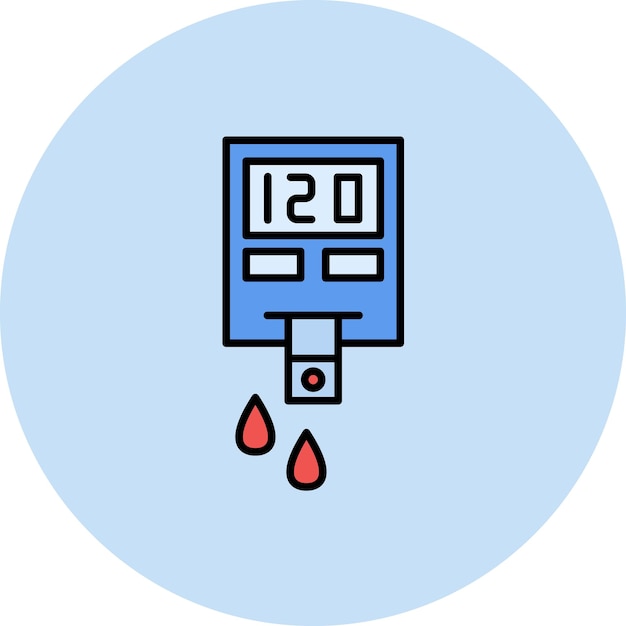 Diabetes Flat Illustration