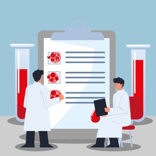 Diabetes staff medical blood test