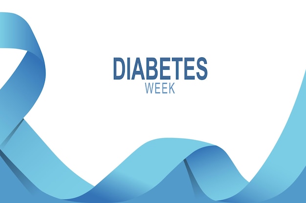 Diabetes Week achtergrond Gezondheidsbewustzijn