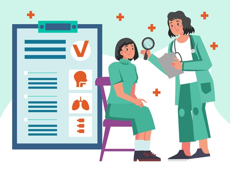 Vector diagnosis concept illustration stylish and beautiful