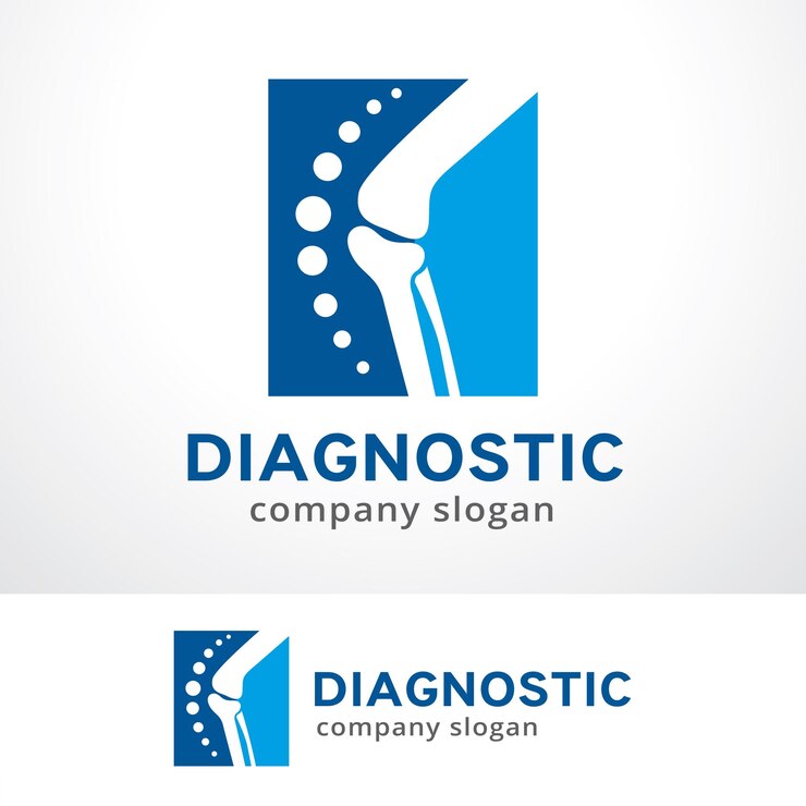 Diagnostic Logo Template Design Vector Emblem Design Concept Creatief symbool Icon