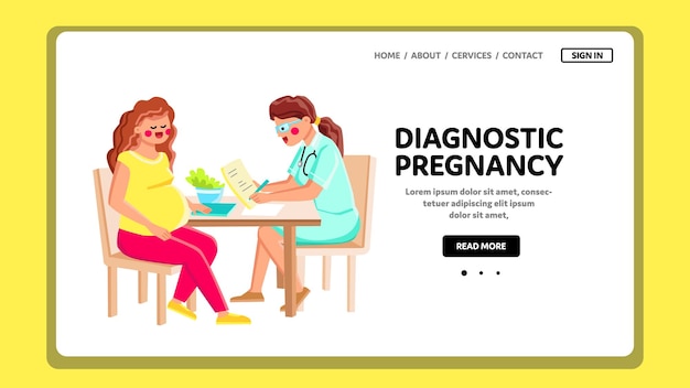 Diagnostic pregnancy vector