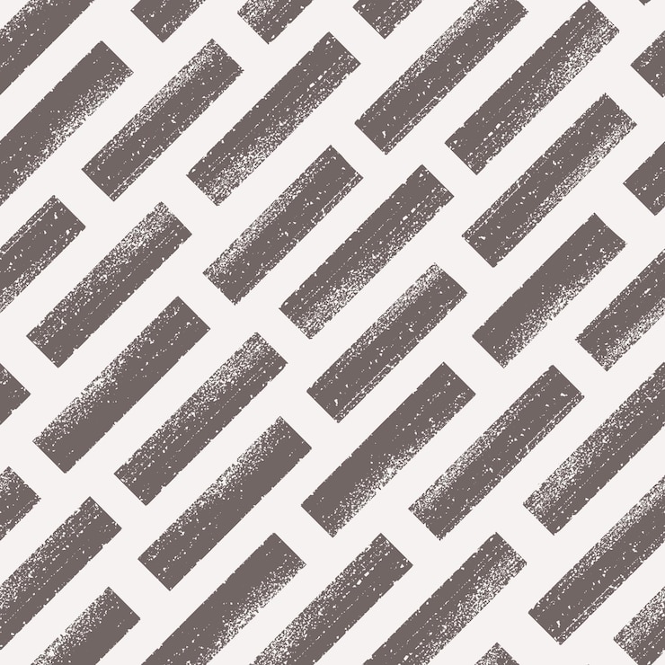 Vector diagonal bold strokes seamless vector pattern ink brush lines on white background