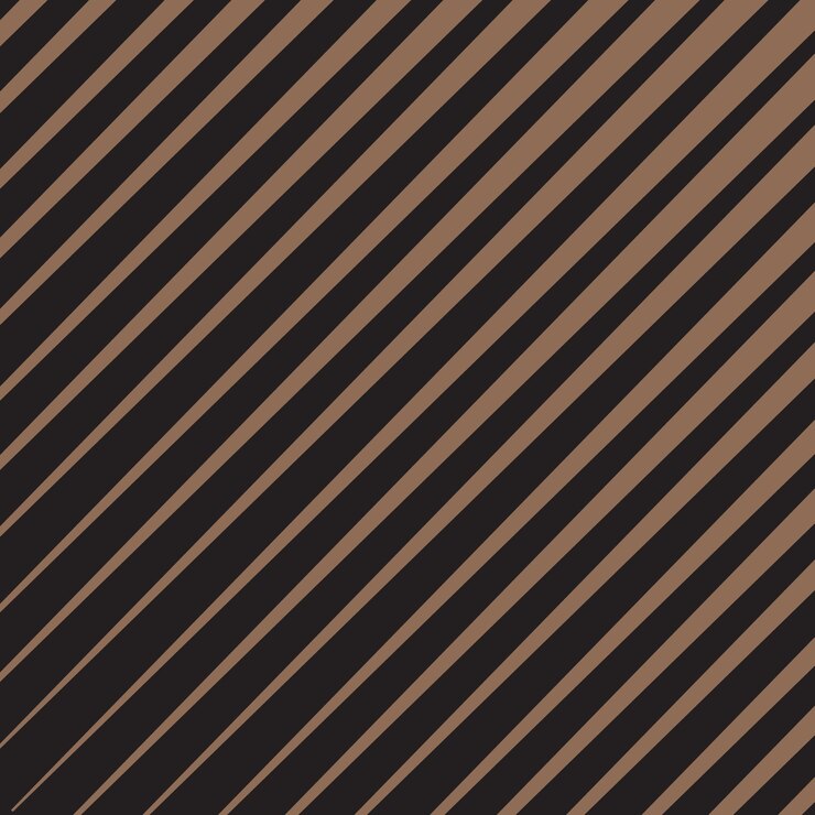 Vector diagonal brown and black striped design