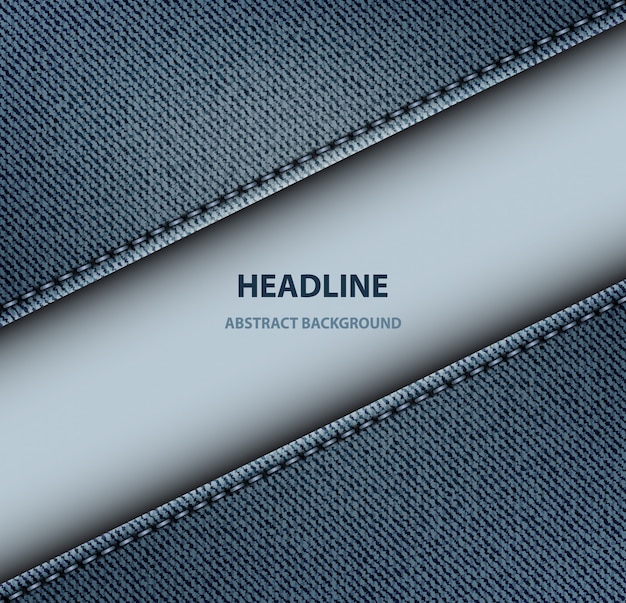 Diagonal denim stripe background 