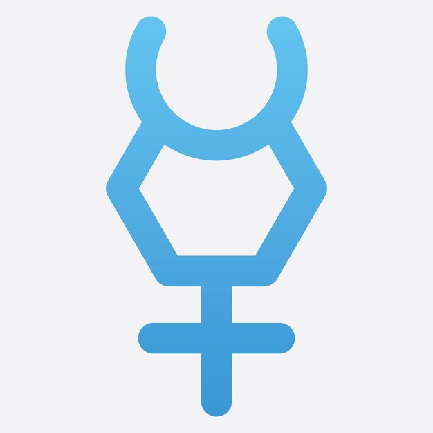 Diagonal icon logo gender