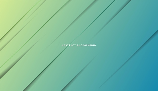 Diagonal paper cut green background and modern style gradient design