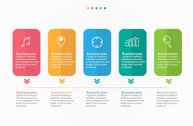 Diagram Bedrijfs en onderwijs vectorillustratie