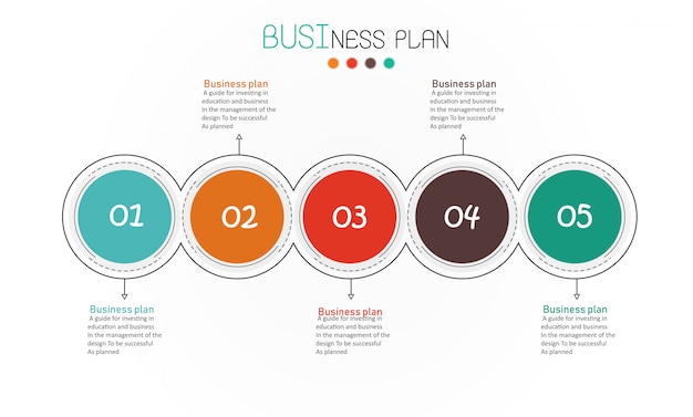 Diagram Bedrijfs en onderwijs vectorillustratie