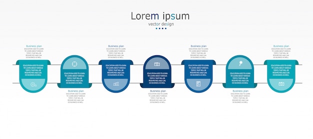 Diagramma infografica modello di business and education