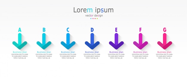 Vector diagram business and education infographic template