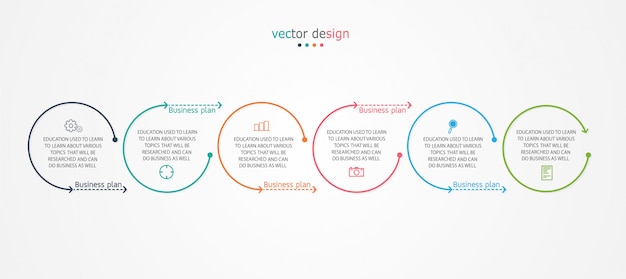 Diagramma affari utilizzati nella presentazione dell'educazione