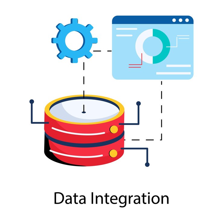 Vector a diagram of data between two other objects
