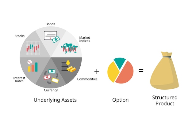 A diagram of the different markets and options