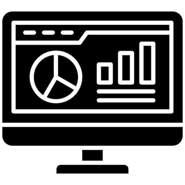 Diagram Glyf Zwarte illustratie