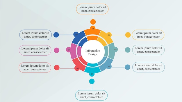 Vettore un diagramma del processo di progettazione grafica