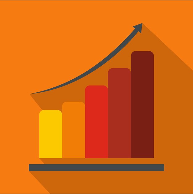 Vettore icona del diagramma immagine piatta dell'icona del vettore del diagramma per qualsiasi web design