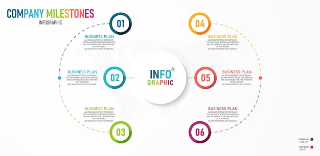 Diagram infographic illustratie