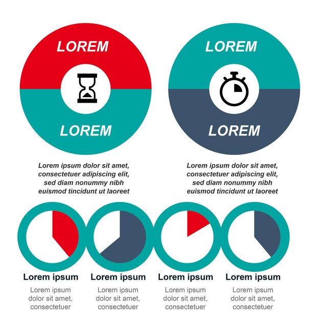 Vettore infografica di diagramma