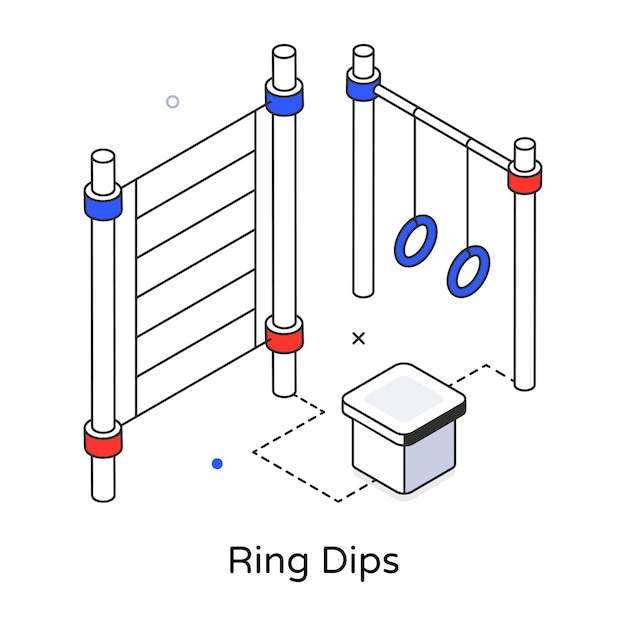 Un diagramma di un anello si tuffa con le parole anello si tuffa sopra di esso