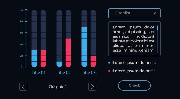 矢印付きの図 UI 要素テンプレート