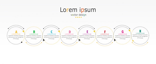 Diagram zakelijke en onderwijs infographic sjabloon