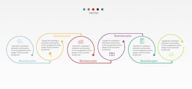 Diagram zakelijke en onderwijs vectorillustratie