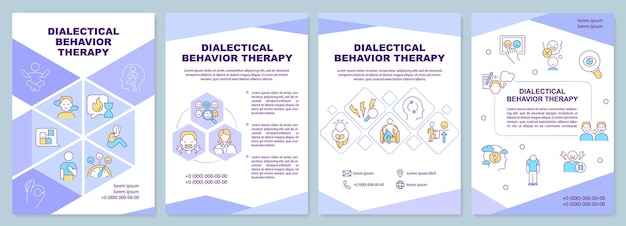 Dialectical behavior therapy brochure template