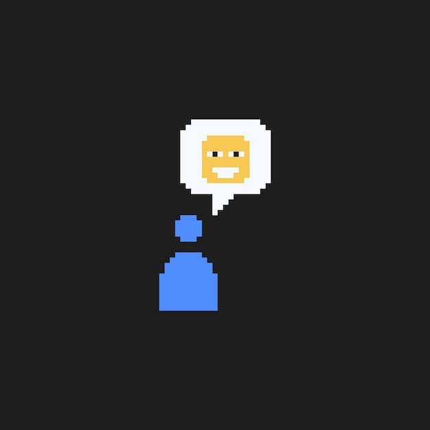 dialog icon pixelart