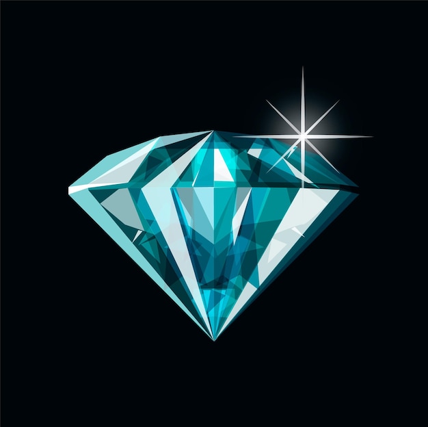 Diamant cartoon vectorillustratie