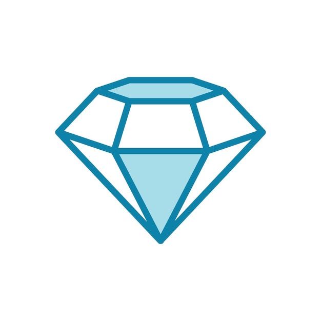 diamant icoon vector ontwerp sjabloon op witte achtergrond