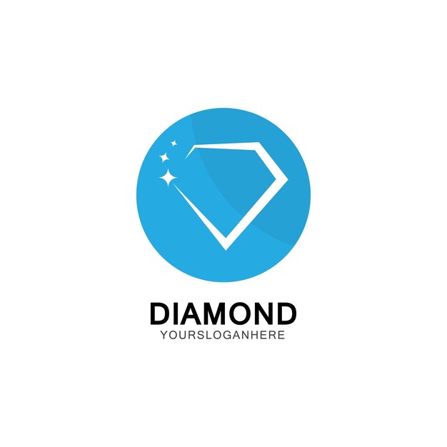 Diamant logo ontwerp sjabloon vectorillustratie